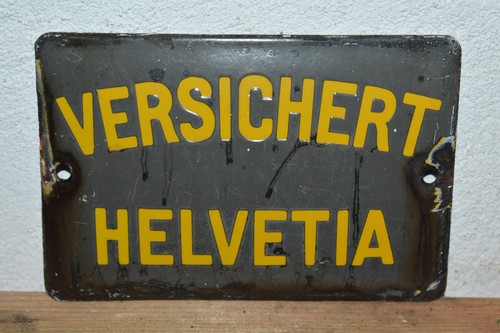 Altes emailschild 50er jahre - emailschild,
