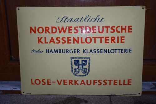Altes emailschild 50er - altes,