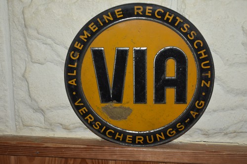 Altes blechschild 50er jahre - altes,
